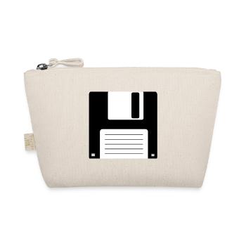 Floppy Diskette Old School Retro Computer Design - Bio-Täschchen - Natur - Vorne