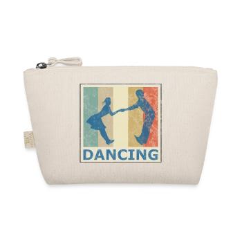 Retro Vintage Style Tanzen Tanzpaar Musik - Bio-Täschchen - Natur - Vorne