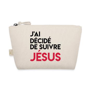 J'ai décidé de suivre Jésus - Trousse biologique - nature - Devant