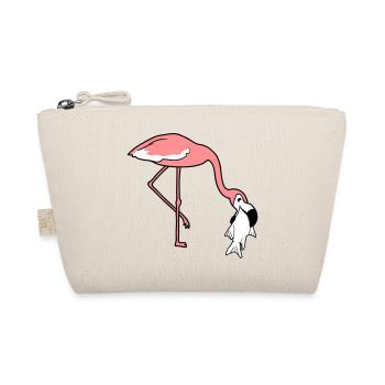 cool hunger fish eat delicious mouth on food tr - Organic Pouch - nature - Front