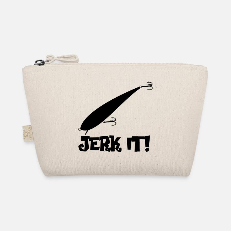 Jerkbait Angeln "Jerk it" schwarz - Bio-Täschchen - Natur