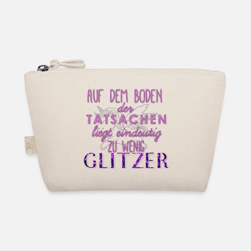 glitzer - Bio-Täschchen - Natur