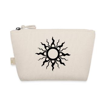Big Tribal Tattoo Sun - Organic Pouch - nature - Front