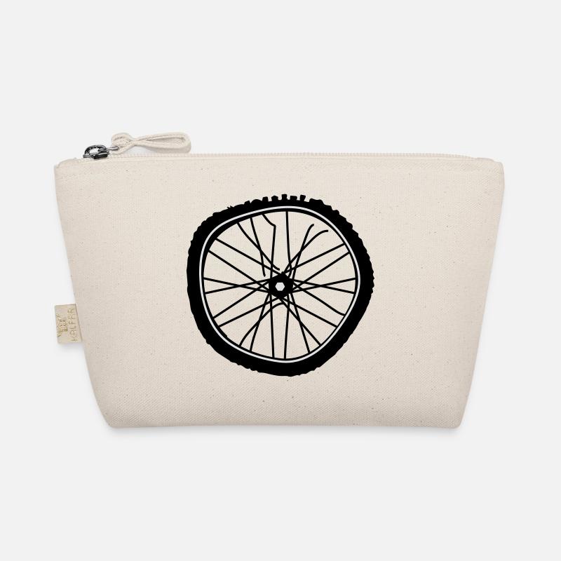 A broken bicycle tire Organic Pouch