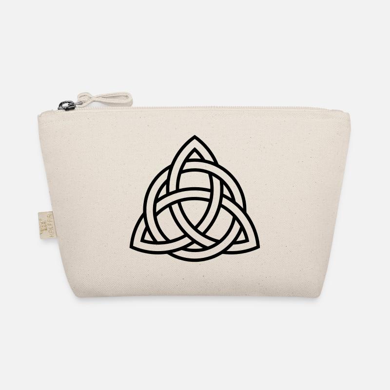 Celtic Knot Triqueta Triquetra Triforce Triangle Organic Pouch