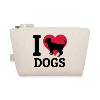 I love dogs - Organic Pouch - nature - Front