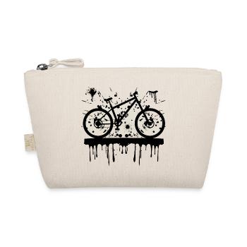 Mountainbike mit Sprenkeln und Tropfen, Radfahren - Bio-Täschchen - Natur - Vorne