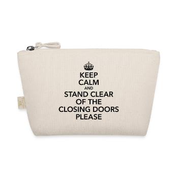 keep calm stand clear of the closing doors NYC - Bio-Täschchen - Natur - Vorne