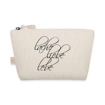 Design: Lache Liebe Lebe - Bio-Täschchen - Natur - Vorne