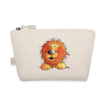 Funny lion i lion head comic i illustration - Organic Pouch - nature - Front