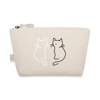 Chat Chats Yin Yang Cadeau de Noël Enfant - Trousse biologique - nature - Devant