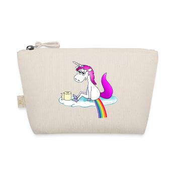 Unicorn pops rainbow pink - Organic Pouch - nature - Front