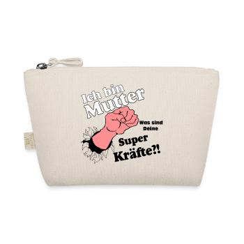 Mutter,Mama,Muttertag, Mutter , super Kräfte(25) - Bio-Täschchen - Natur - Vorne