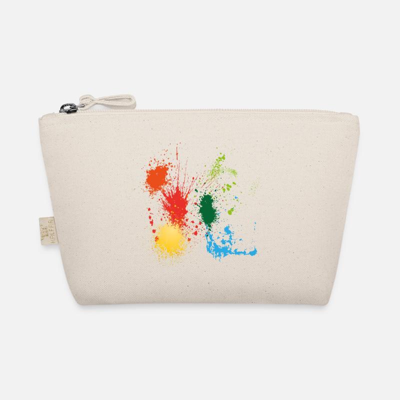 Color Blick Splashes Painter Gift Stain Colorful Organic Pouch
