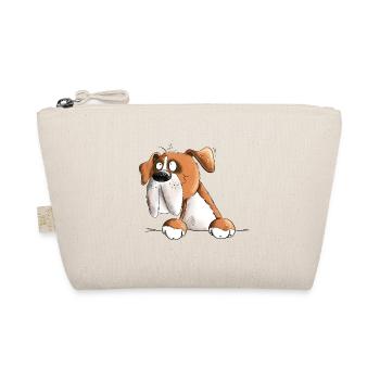 Happy German boxer dog - Organic Pouch - nature - Front