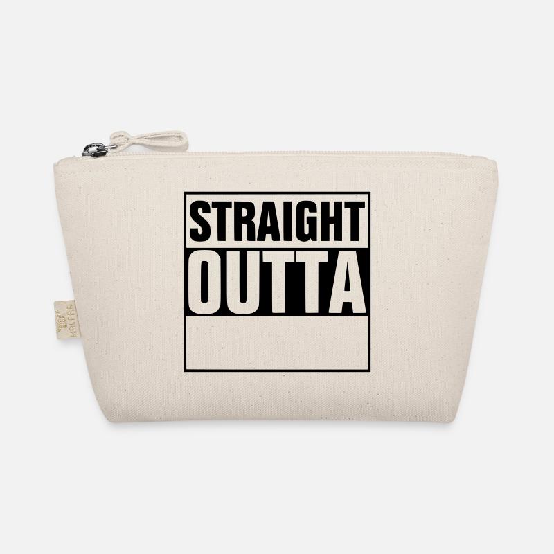Straight outta - add your text Bio-Täschchen