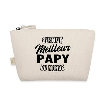 certifié meilleur papy du monde - Trousse biologique - nature - Devant