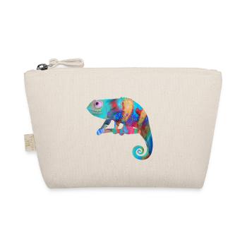 Chameleon, graffiti, camelion, colorful, illustration, - Organic Pouch - nature - Front