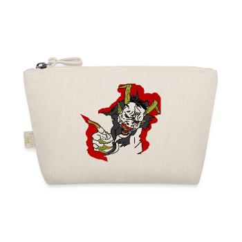 Teufel Krampus Halloween Perchte - Bio-Täschchen - Natur - Vorne