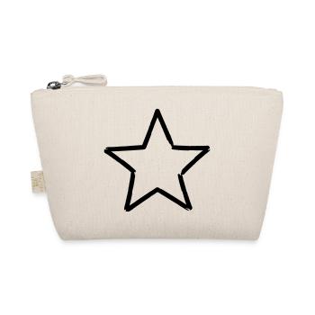Stern Symbol Glück Weihnachten Geschenk - Bio-Täschchen - Natur - Vorne
