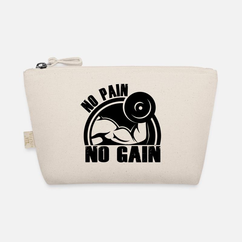 no pain no gain Bio-Täschchen