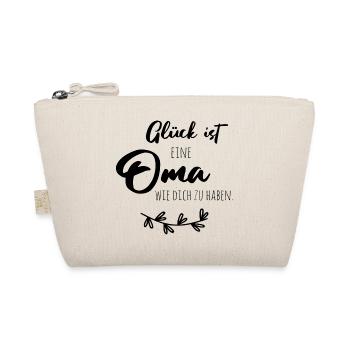Glück ist, eine Oma wie dich zu haben. - Bio-Täschchen - Natur - Vorne