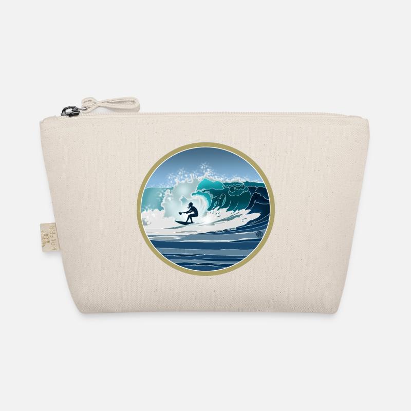 Big Wave SUP Surfer - Organic Pouch - nature