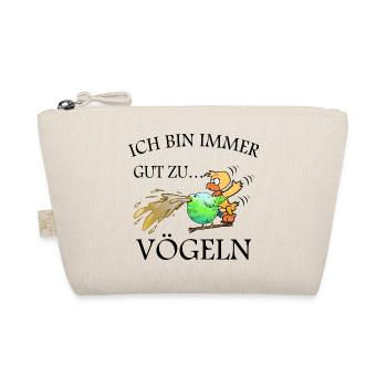 Lustige Vögel - Bio-Täschchen - Natur - Vorne