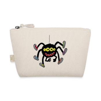 Spider in multicolored shoes - Organic Pouch - nature - Front