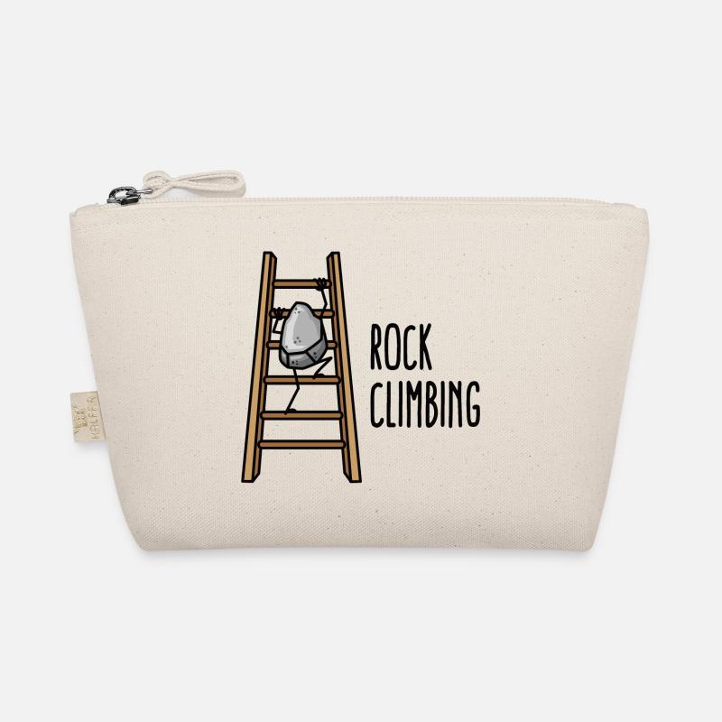 Rock Climbing Funny Climbing Climbing Cartoon Organic Pouch