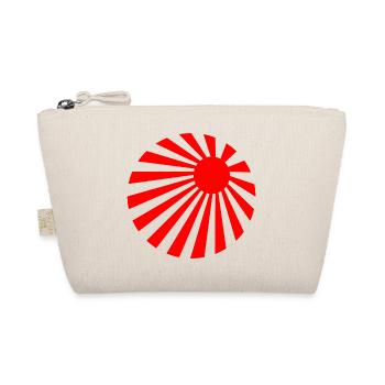 Martial-Arts-Logo der roten japanischen Sonne - Bio-Täschchen - Natur - Vorne