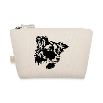 Border Collie Kopf - Trousse biologique - nature - Devant