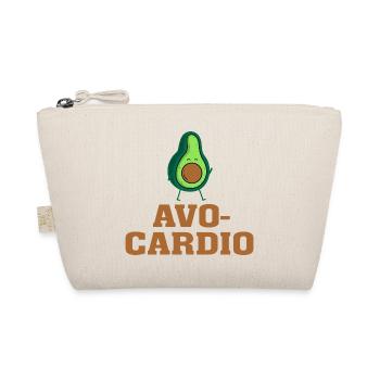 Avocardio T-Shirt – Funny Avocado Fitness Pun Tee - Organic Pouch - nature - Front