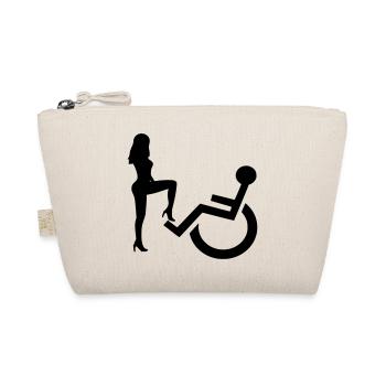 Jolie dame versus utilisateur de fauteuil roulant Chemise humoristique* - Trousse biologique - nature - Devant
