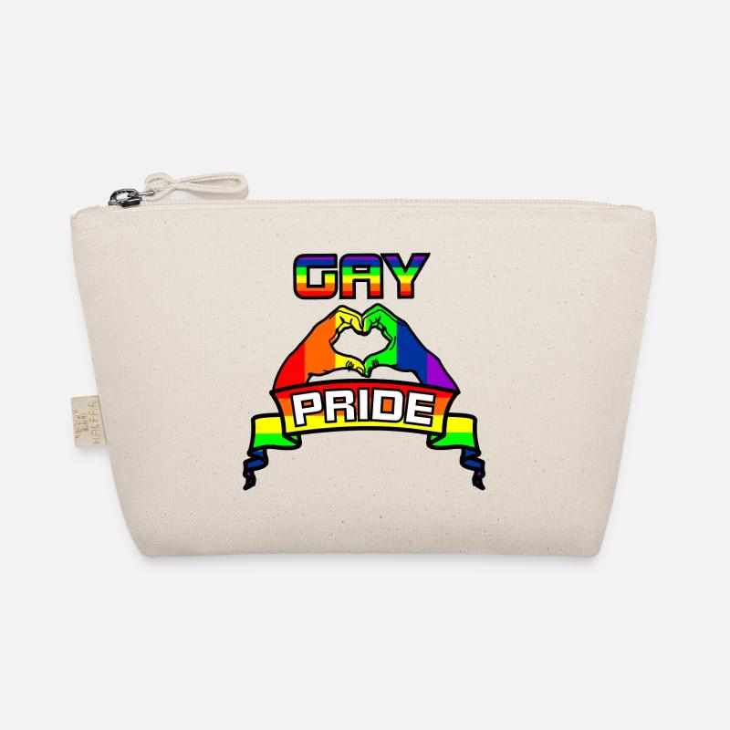 Rainbow gay pride logo 4 Organic Pouch