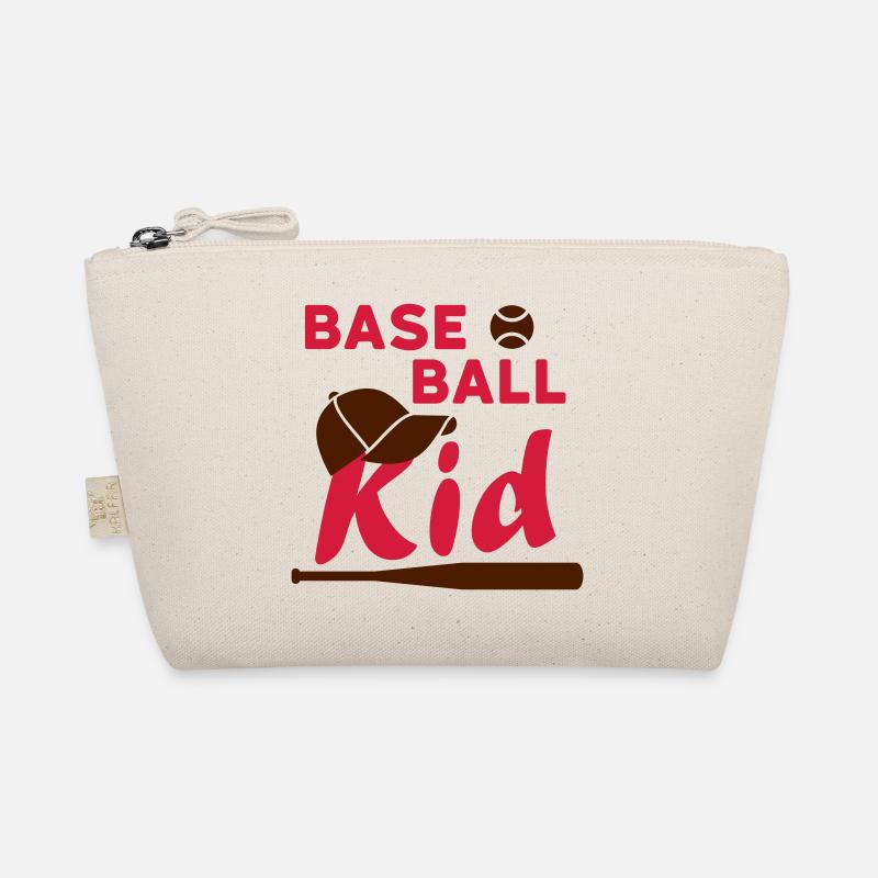 Baseball kid (Spielball, Kappe, Baseballschläger) - Bio-Täschchen - Natur