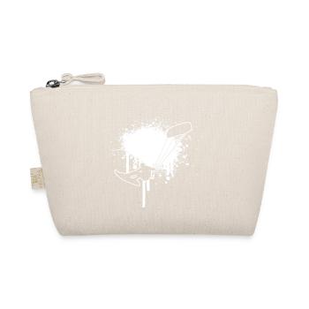 Kiting Men Women Kitesurf Kite Kitesurfing - Organic Pouch - nature - Front