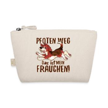Pfoten weg, das ist mein Frauchen lustiger Beagle - Bio-Täschchen - Natur - Vorne