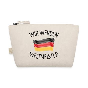Wir Werden Weltmeister (Deutschlandflagge Skizze) - Bio-Täschchen - Natur - Vorne