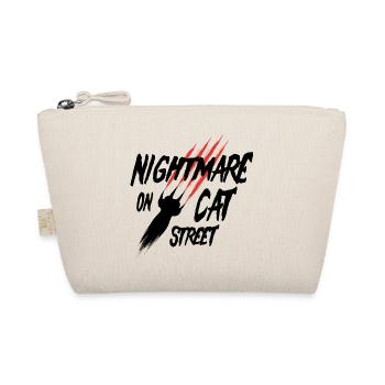 Nightmare on Cat Street - Halloween parody humor - Organic Pouch - nature - Front