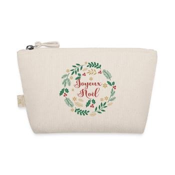T-Shirt joyeux noel frohe Weihnachten Frohe Weihnachten - Bio-Täschchen - Natur - Vorne