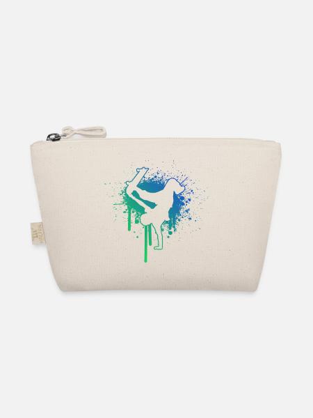 Skateboarder Skater Skating Men Skateboarding - Organic Pouch - nature