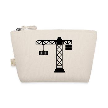 Crane with sea container - Organic Pouch - nature - Front