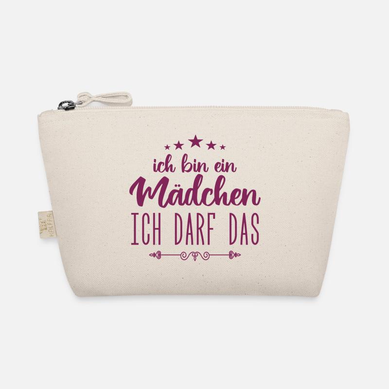 Mädchen Ich darf das, ich bin ein Mädchen Bio-Täschchen