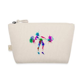 Weightlifter performing the snatch, splash effect - Organic Pouch - nature - Front