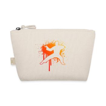 Herren Damen Kampfsport Kung Fu Kungfu Wushu - Bio-Täschchen - Natur - Vorne