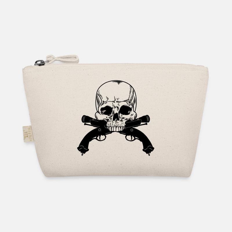 Skull gun duel Organic Pouch
