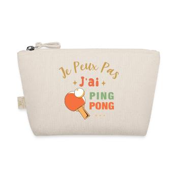 Je Peux Pas J'Ai Ping Pong Cadeau Tennis De Table - Trousse biologique - nature - Devant