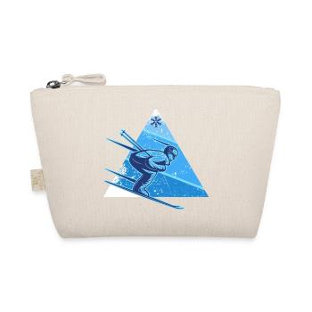 Alpine skier "downhill skiing" carving FIS skiing - Organic Pouch - nature - Front