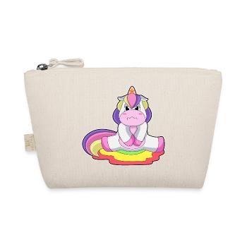 Einhorn Toilette - Bio-Täschchen - Natur - Vorne